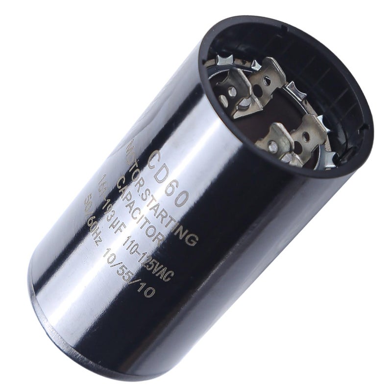 Seentech 161-193 uf/MFD 110-125 VAC ±20% Round Motor Start Capacitor 50/60 Hz AC Electric Universal Fit for AC Motor Run or Fan Start and Cool or Heat Pump Air Conditioner - Image 1